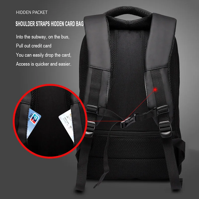 

OZUKO 15inch Business Laptop Backpacks Men Luxury Coded Lock Anti-theft Backpack Multifunction USB Charge Casual Male Backpacks