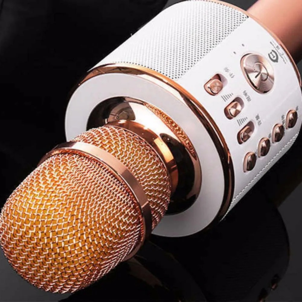 K38 ручной караоке микрофон беспроводной Bluetooth КТВ домашний динамик плеер