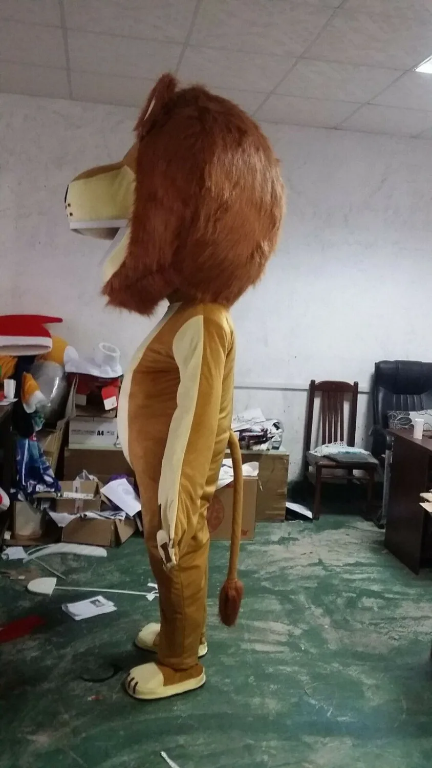 New Adult Foam Cute Lion King Party Mascot Costume Christmas Fancy Dress Halloween Girl Free Ship | Тематическая одежда и