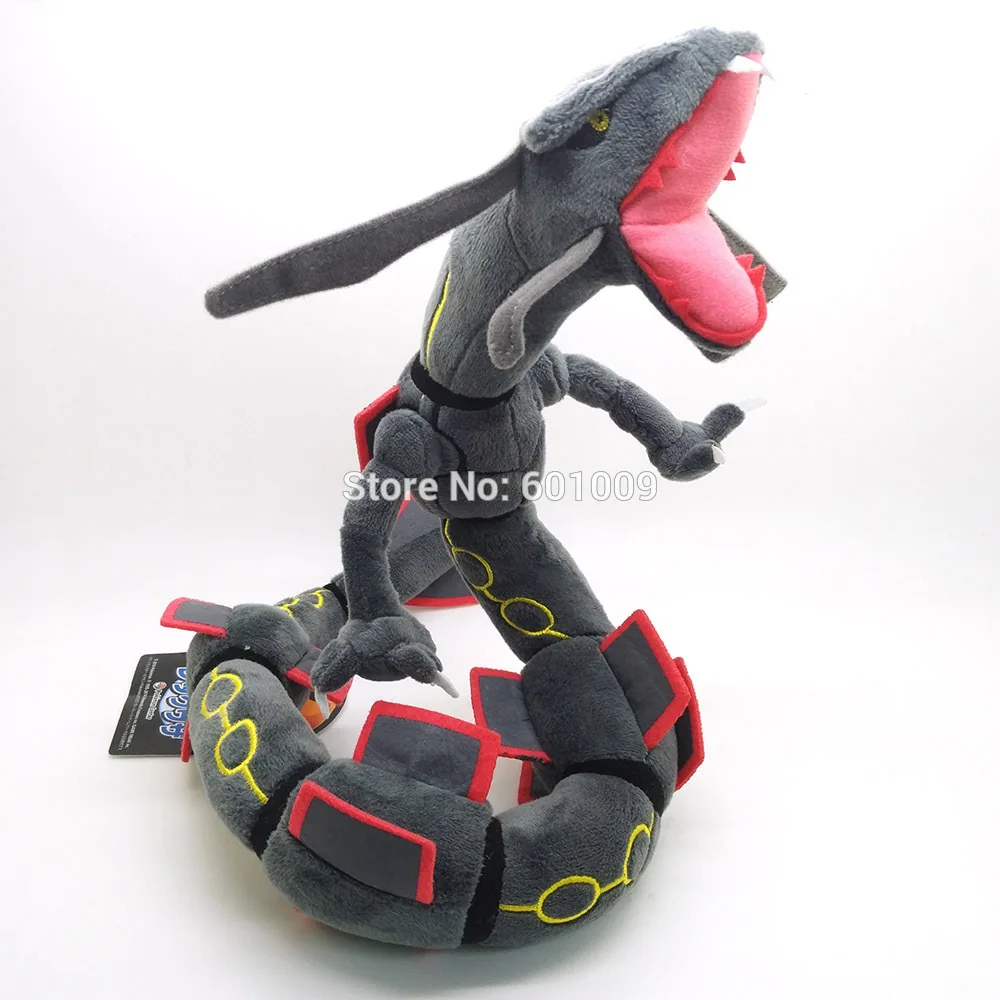 Новые 78 см Зеленые Черные Rayquaza Плюшевые игрушки-Драконы мягкие аниме куклы для лучших подарков в розницу