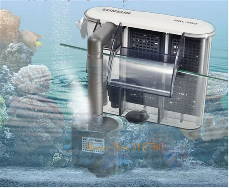 SUNSUN аквариум повесить на водопад фильтр циркуляция воды биохимический HBL-302 303 301