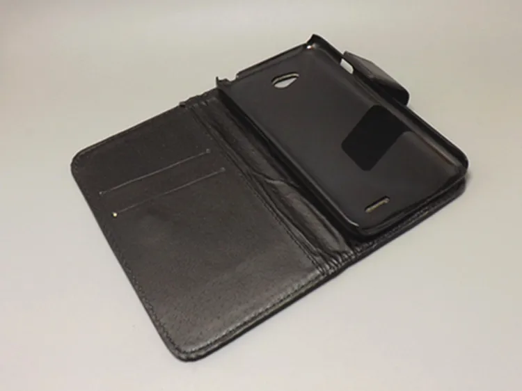 Крейзи Хорс Чехол-книжка с 2 держатель для карт и отдельным отсеком LG L65 D285 D280 L70 D320