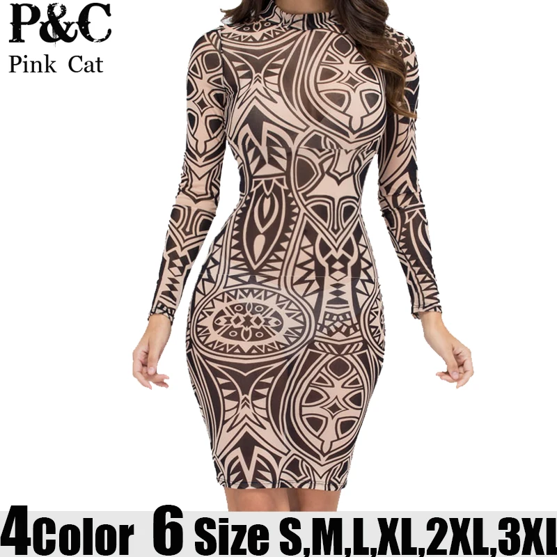Женское облегающее платье с длинным рукавом разные цвета|mesh bodycon dress|curvy dressesbodycon