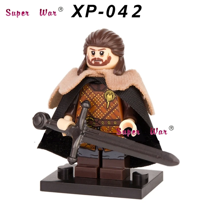 XP042 Одиночная Игра престолов Эддард Старк лед и огонь Кейтлин Алисия Старк петыр строительные блоки Модель Кирпичи игрушки для детей - Цвет: XP042