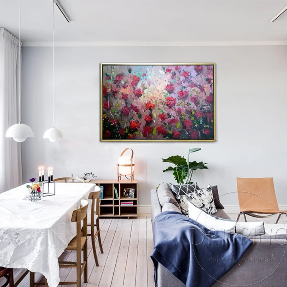 Картина маслом на холсте с изображением красивых цветов|oil painting|paintings on canvasoil painting