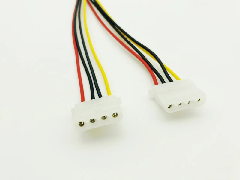 5 шт. силовой кабель 15Pin SATA к 2 двойной 4Pin IDE Molex свинцовый Y сплиттер Шнур 18AWG провод