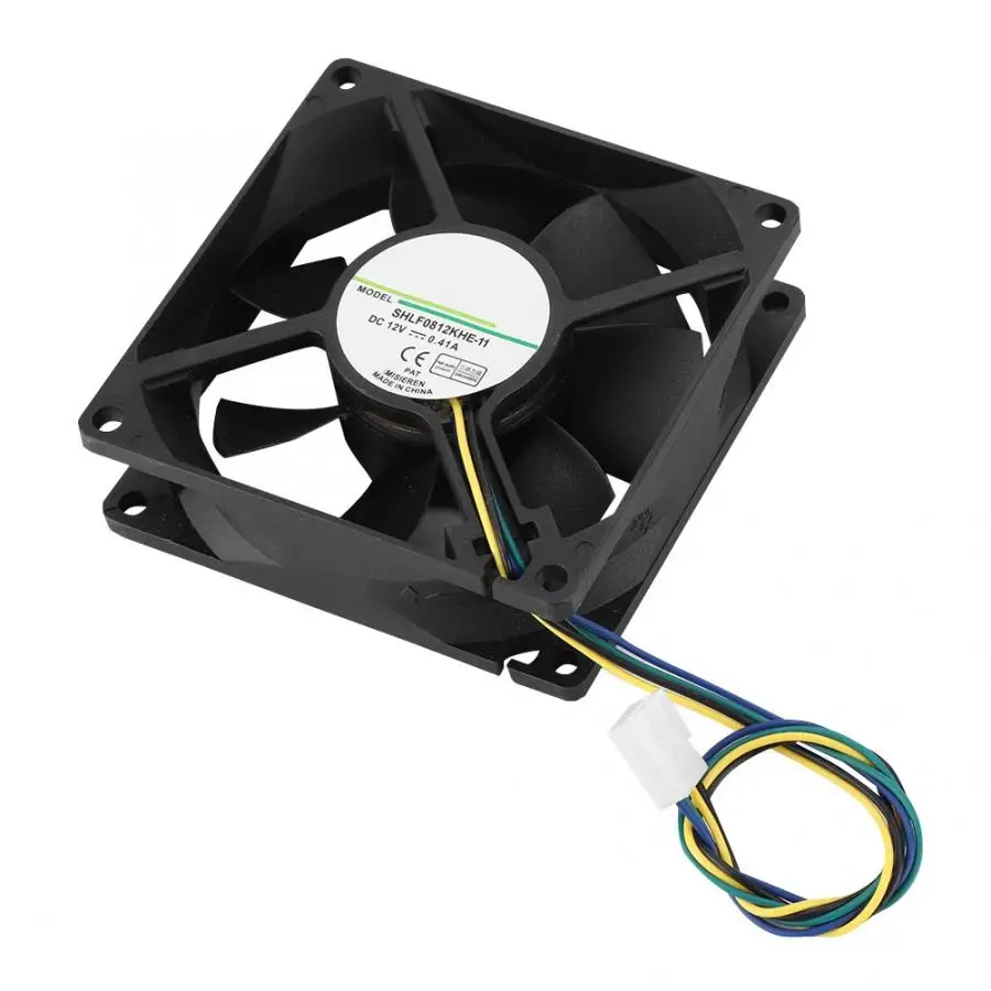 SHLF0812KHE-11 dc12в 0.41A 8 см 4Pin ШИМ контроль температуры шасси охлаждающий вентилятор |