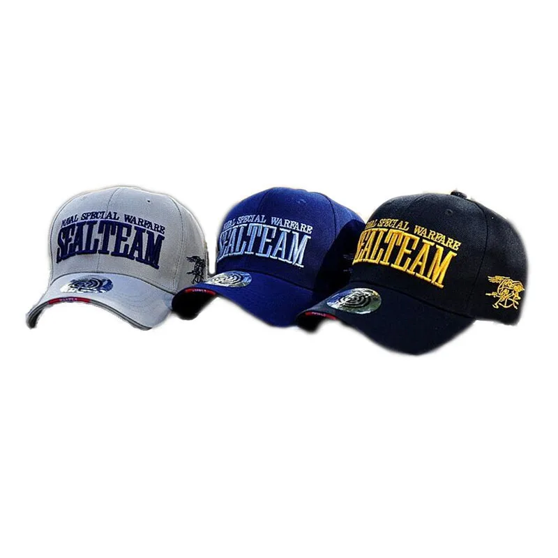 Fashion outdoor US NAVY black Casual baseball Golf cap man women Naval Special Warfare Seal Team boy girl hip hop casual hat | Аксессуары