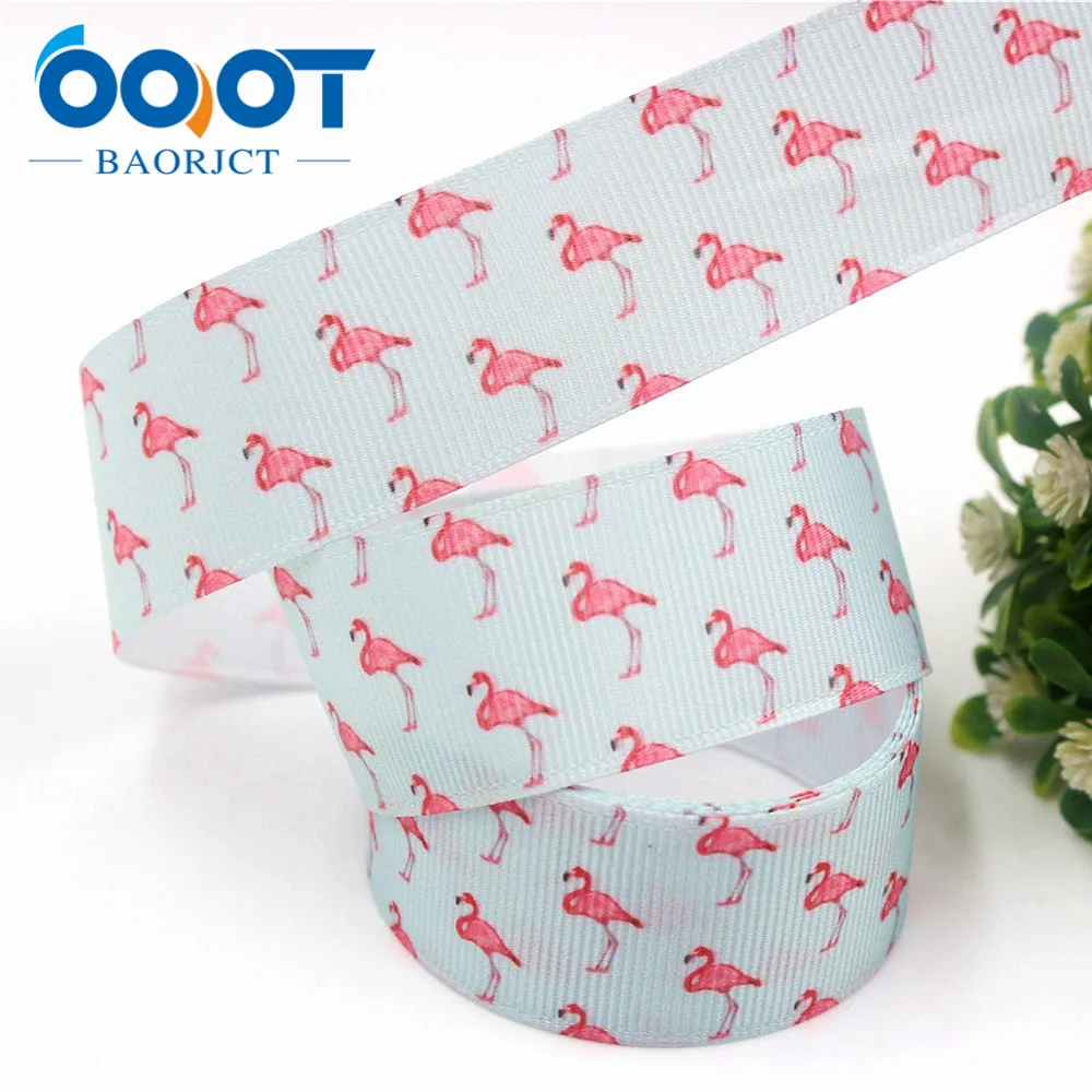 OOOT BAORJCT 178111 25 мм 10 ярдов/лот страусиных лент Термотрансферная печать grosgrain Свадебные аксессуары материал "сделай сам"