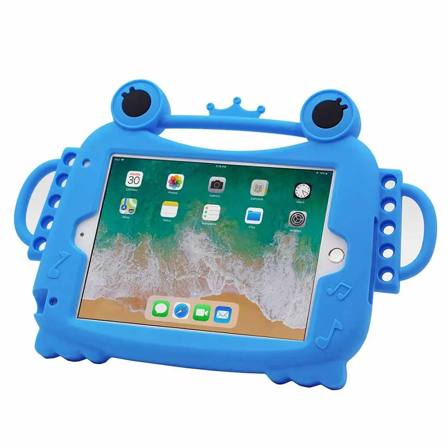 Eagwell противоударный чехол для IPad Mini 1 2 3 4 детей мультфильм лягушка ручка стенд крышка силиконовый чехол для планшета защитная оболочка