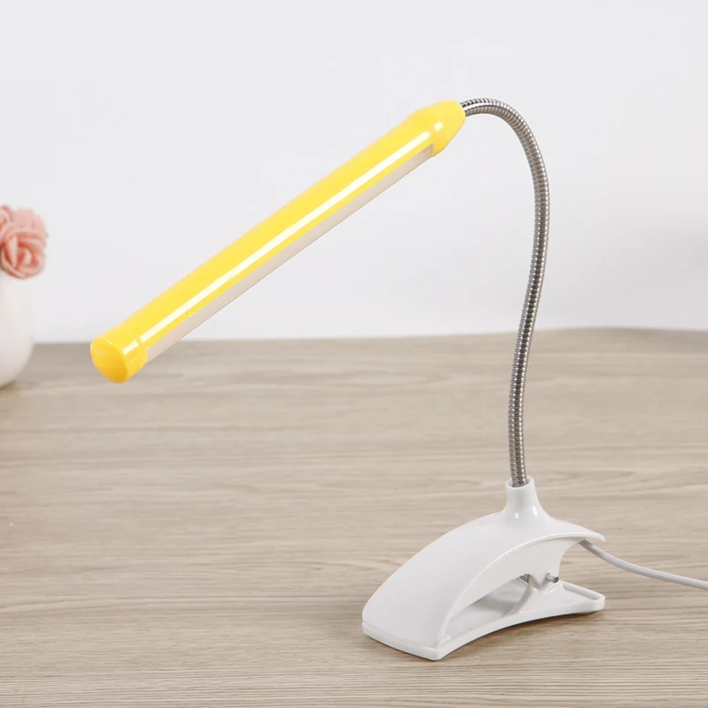 5 в USB Led Настольная лампа с зажимом настольная Гибкая 13 светодиодов для