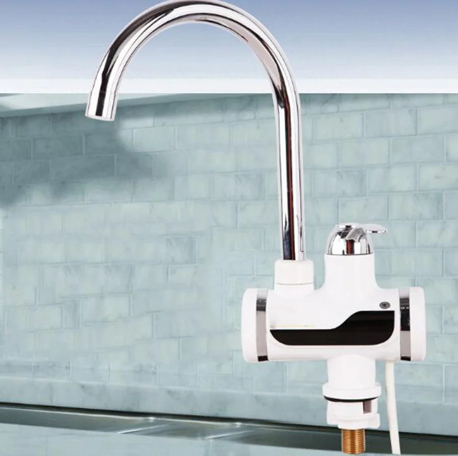 Tankless Electric Newest Water Heater Kitchen Instant Hot Tap Faucet Instantaneous 3000w D106 |