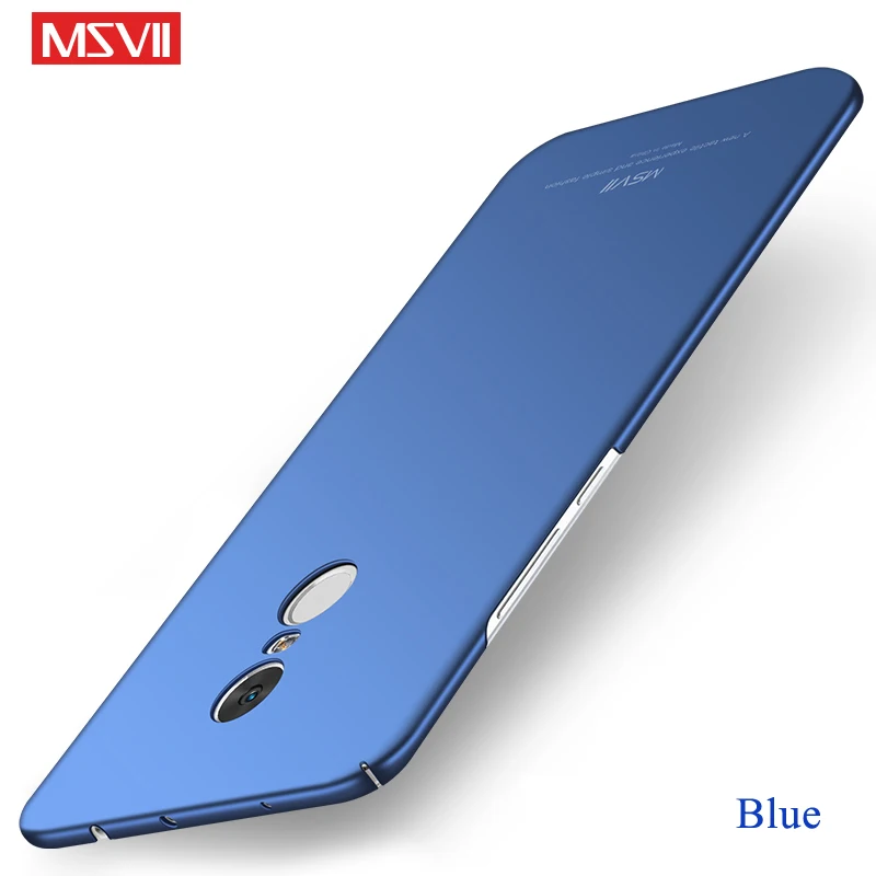 Blue Чехол Msvii для Xiaomi Redmi Note 4X Тонкий чехол с кольцом для Xiaomi Redmi Note 4 Чехол-держатель для Xiomi Redmi Note 4 4X - Цвет: Blue