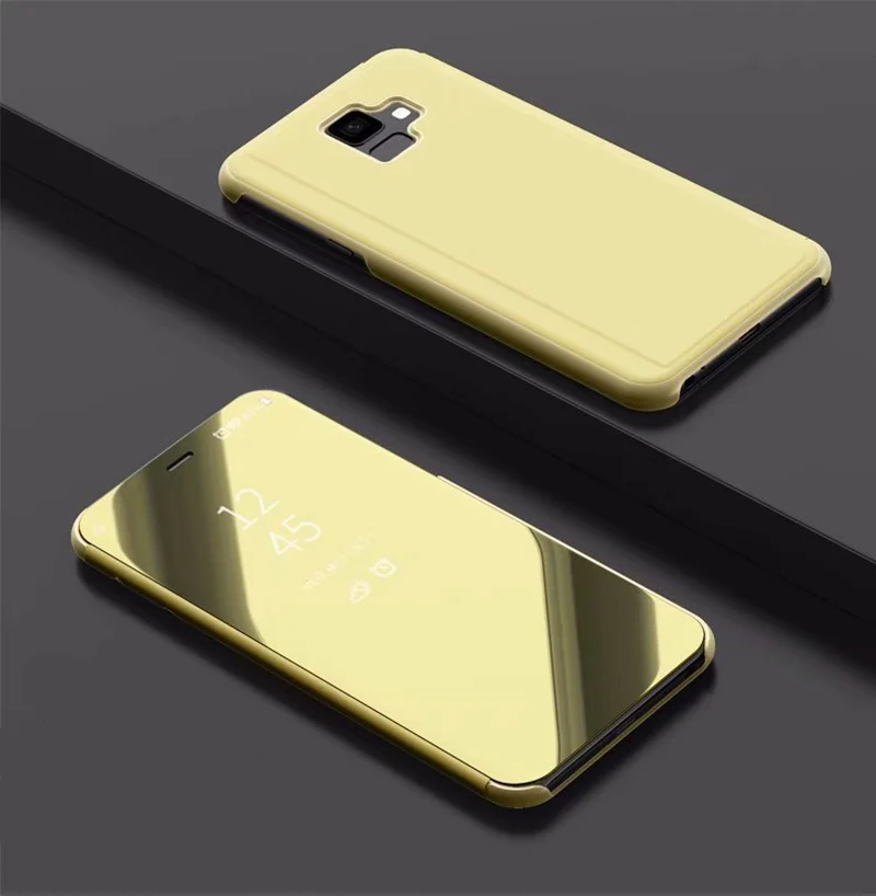 Умный зеркальный Чехол С Откидывающейся Крышкой для Samsung Galaxy S8 S9 плюс S7 край M10 M20 A5 A7 J3 J7 J5 J4 J6 J8 A6 A8 J2 Prime чехол