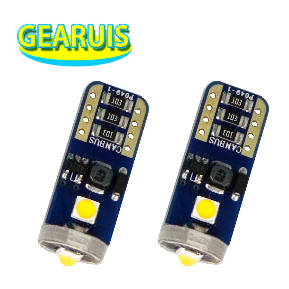2 шт. T10 W5W Canbus 3 SMD 3030 LED Вт без ошибок купольная карта для чтения зазор лампы