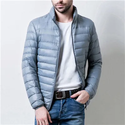 Gray UNIVOS KUNI, зимний мужской топ без рукавов, однотонный, в полоску, мужской, длинный рукав, водонепроницаемый, с капюшоном, на молнии, ветрозащитный жилет, пальто, Q5231 - Цвет: Gray
