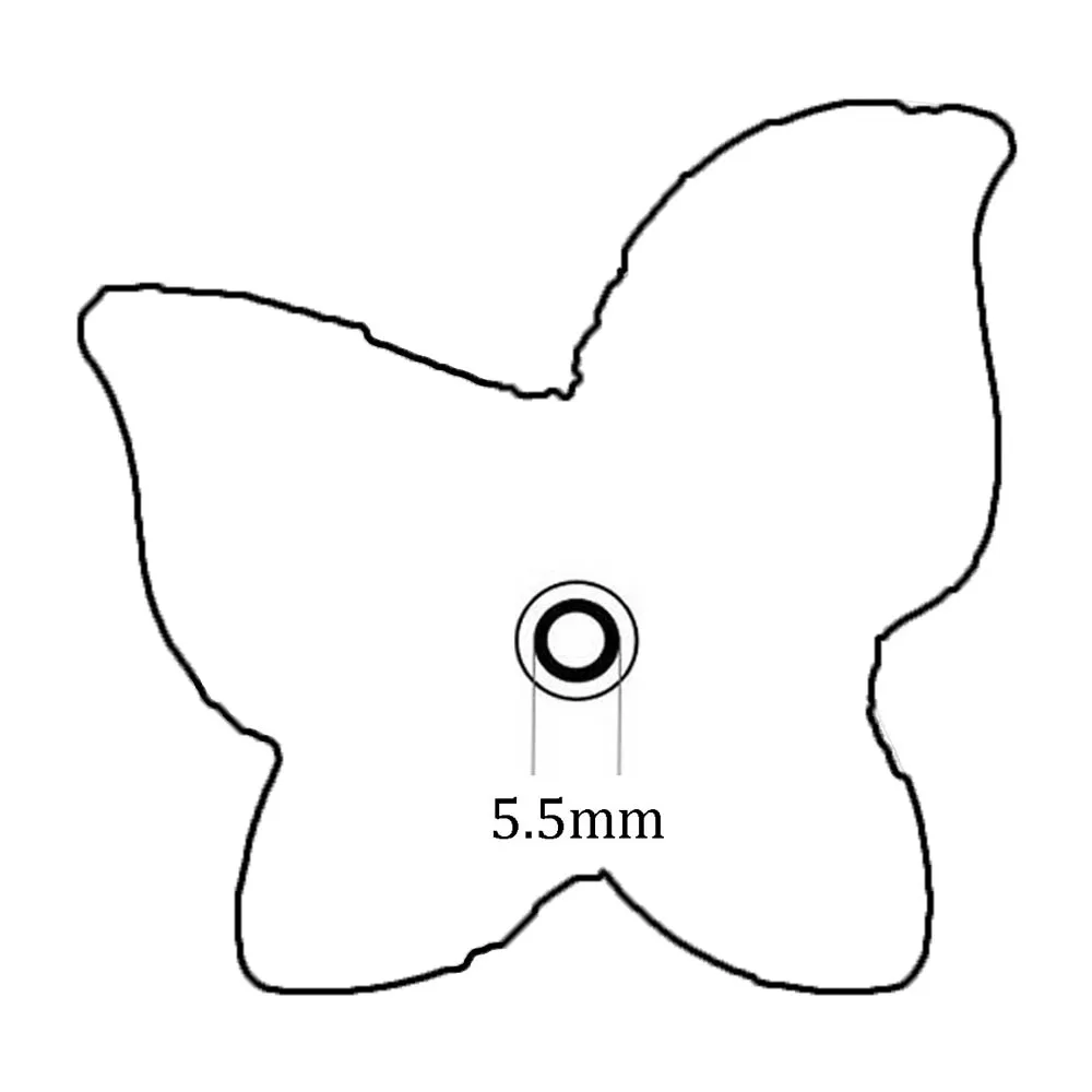 2018 День Святого Валентина Розовый Белый Кристалл Бабочка оснастки бусины в форме