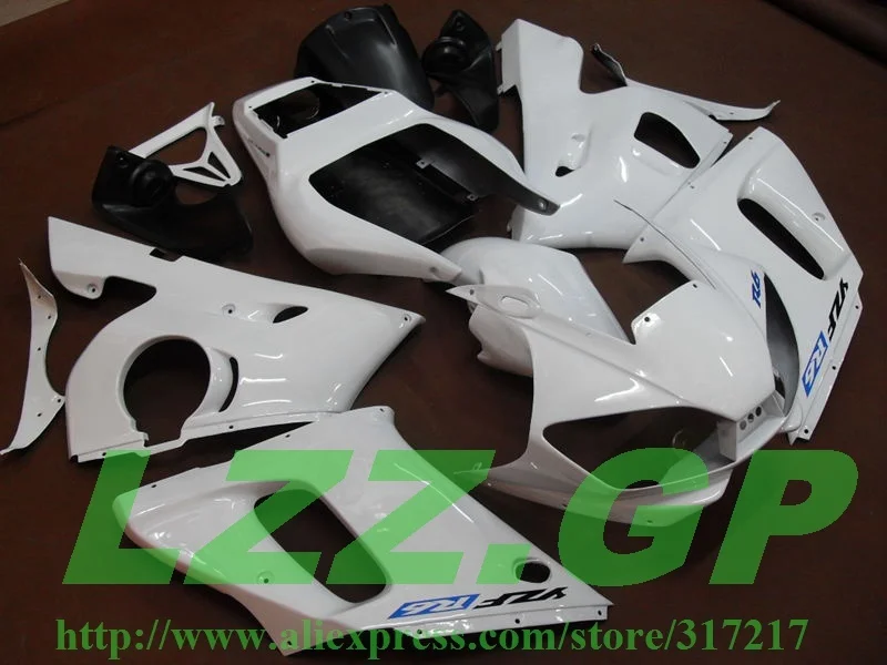 

Injection Glossy white bodywork for Yamaha YZF-R6 98-02 YZF R6 98 99 00 01 02 YZF 600 R6 1998 99 00 01 2002 ABS fairing kits