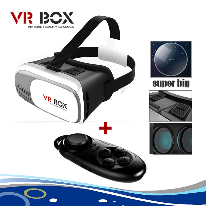 2016 новые оригинальные VR BOX 3D HeadMount vr виртуальной реальности очки рифт игры фильмы