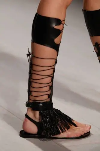 Красочные fringe sandali tacchi Алты gladiatore donne stivali di pelle serpente на шнуровке delle scarpe signo | Обувь