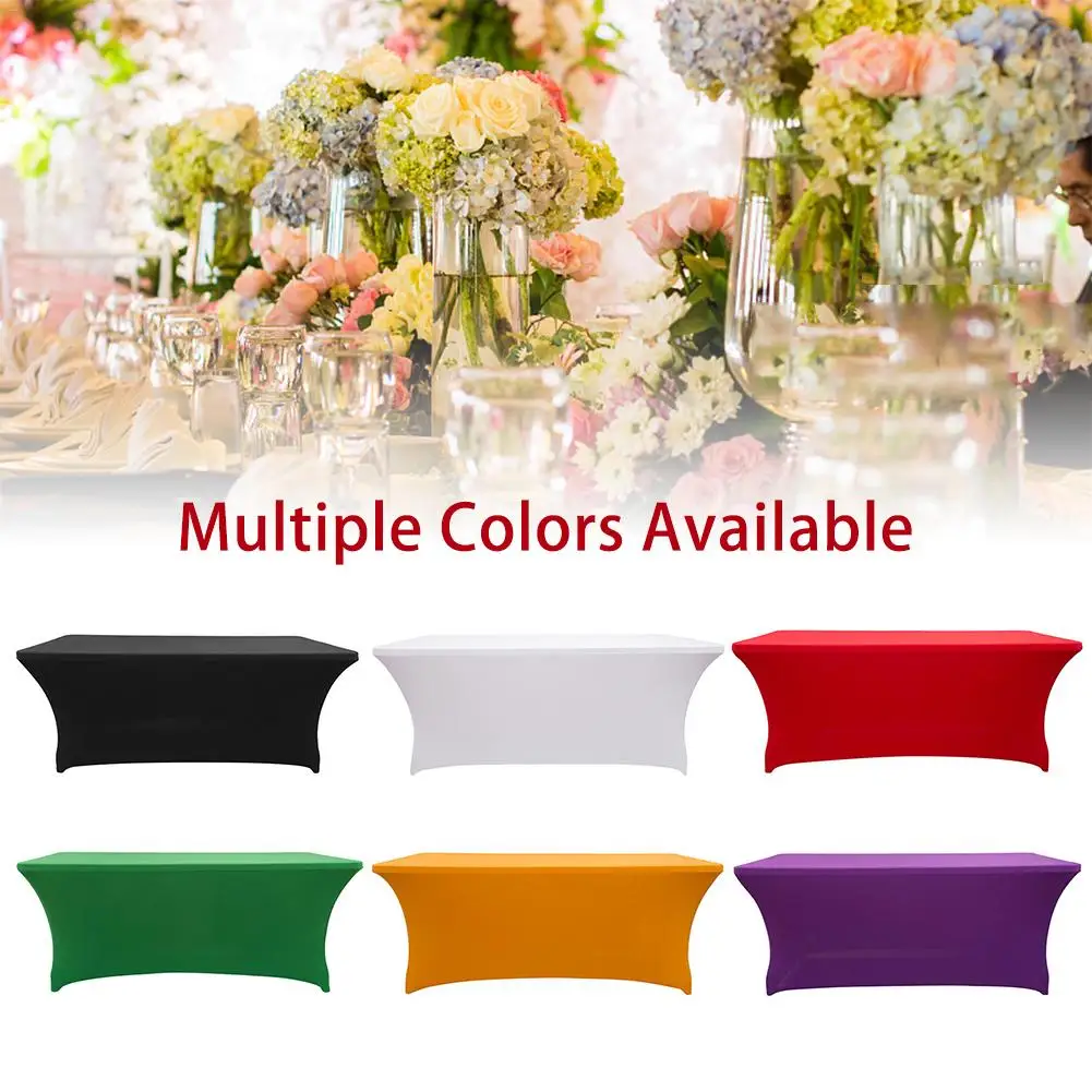 Прямоугольная скатерть из эластичного спандекса 6 футов охотничий зеленый цвет