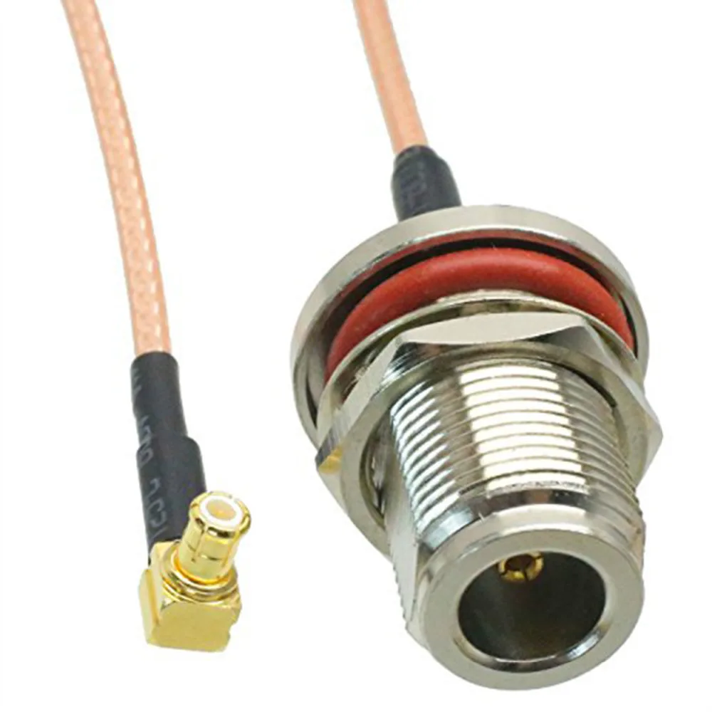 RF MCX Мужской правый угол переключатель N Тип Женский переборка косичка кабель