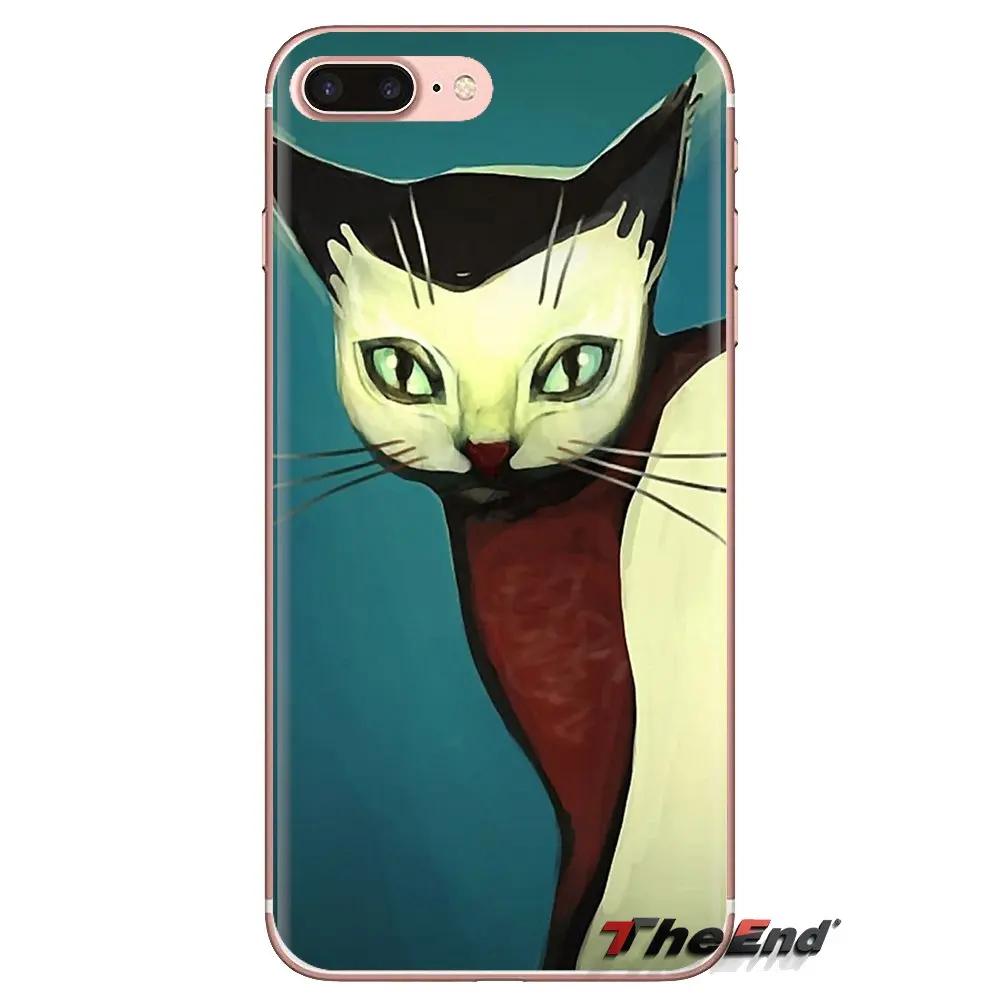 Drawing Cat Soft Transparent Shell Covers For Samsung Galaxy A3 A5 A7 A9 A8 Star A6 Plus 2018 2015 2016 2017 |