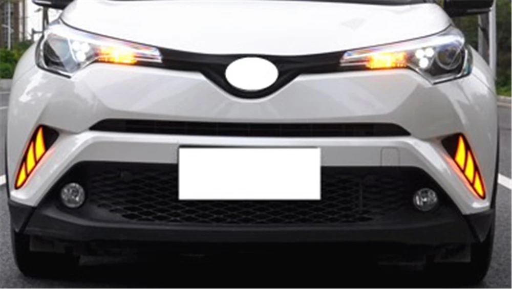 CSGJMY 1 комплект для Toyota CHR C-HR Светодиодный дневной ходовой сигнал поворота DRL противотуманная лампа стоп-сигнала вождения