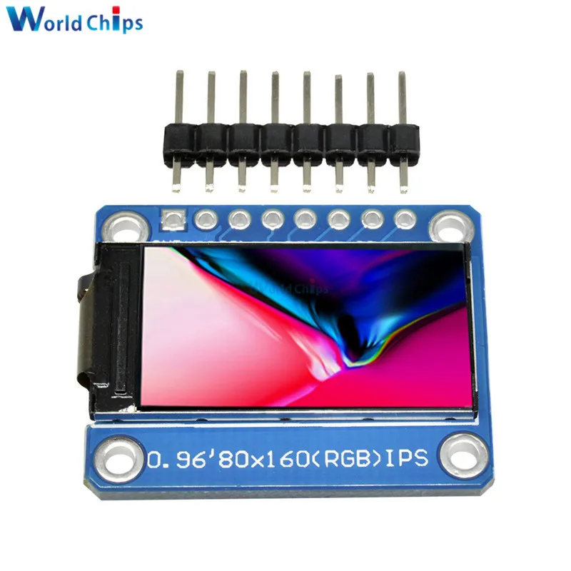 Ips 0,96 дюймов 8 Pin SPI HD 65K полноцветный TFT Модуль ST7735 Привод IC 80*160 ЖК-дисплей 3,3 В SPI интерфейс для Arduino DIY