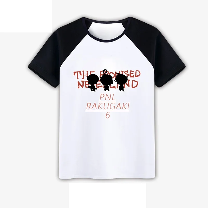 Хлопковая футболка High Q в стиле унисекс с принтом аниме обещанный неверланд PNL