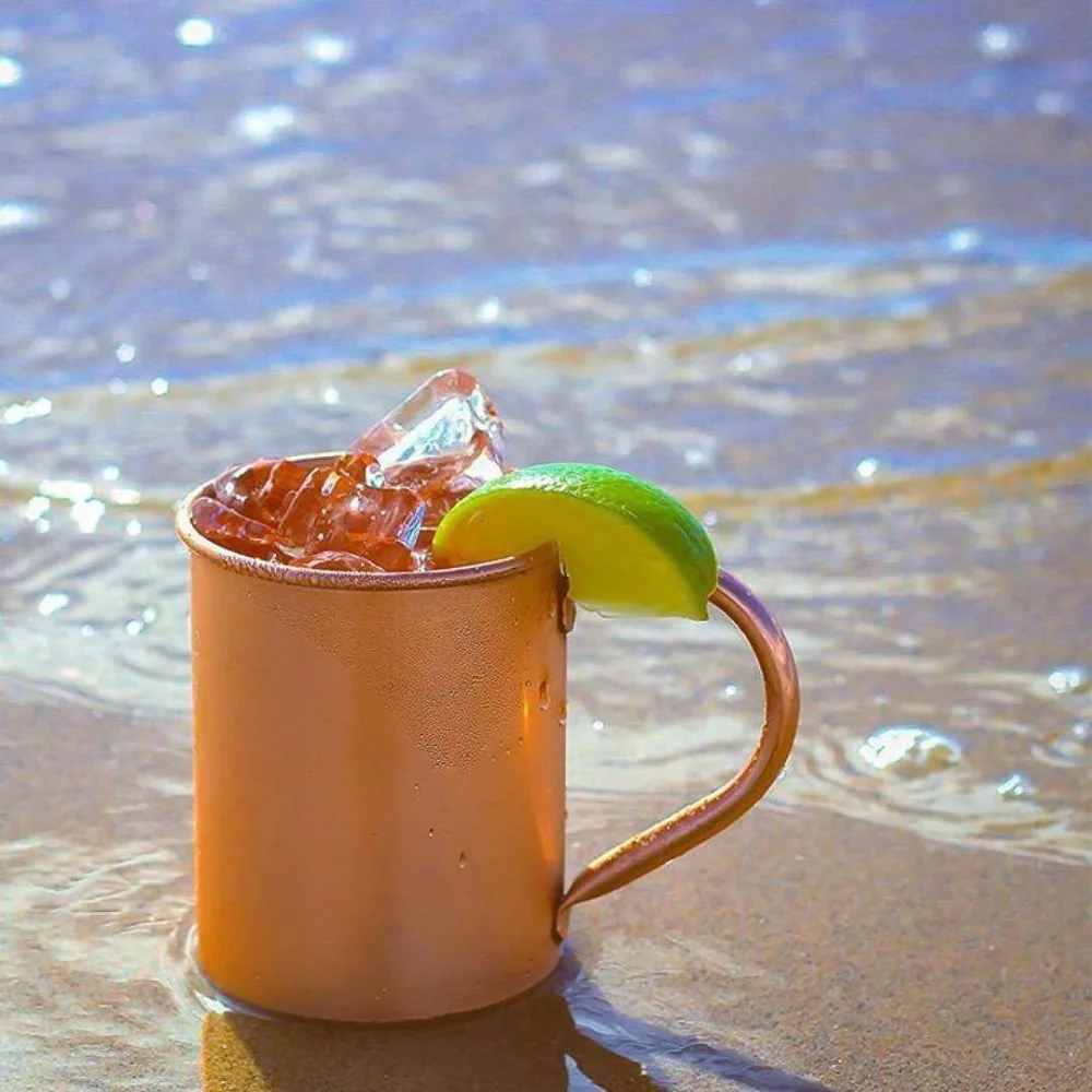 Медная кофейная чашка Питьевая кружка бутылка для воды на открытом воздухе вина