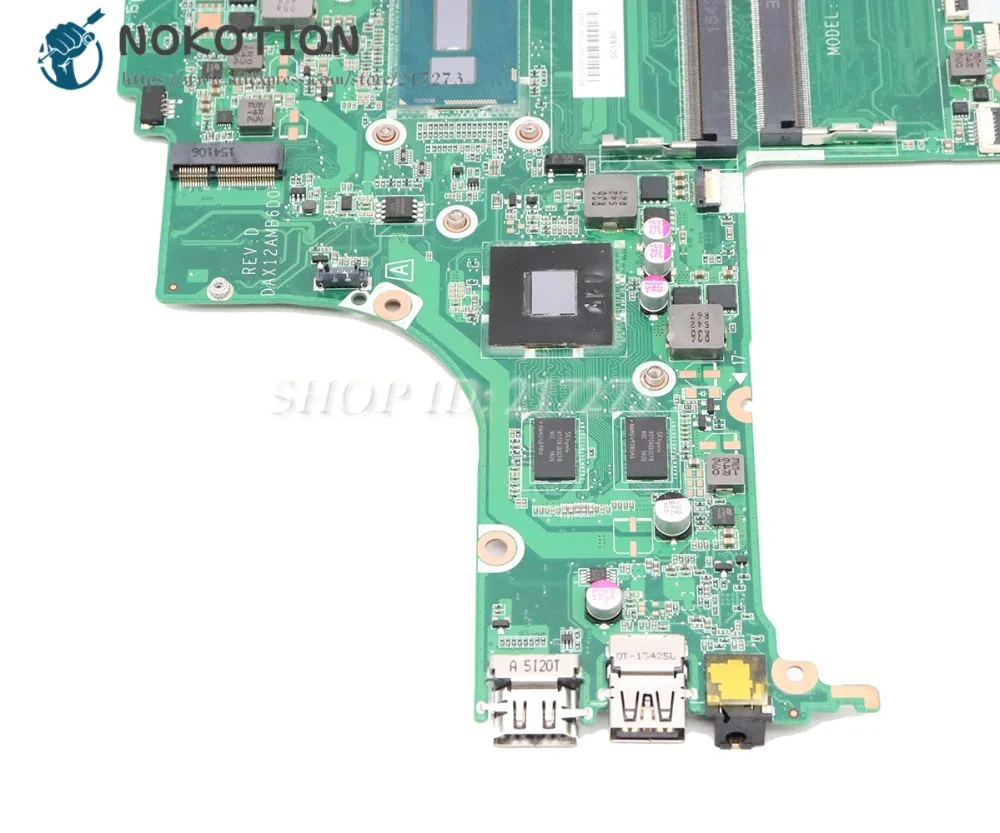 Материнская плата NOKOTION для ноутбука HP Pavilion 15 AB основная материнская BAORD DAX12AMB6D0 841911