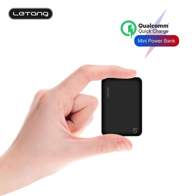 Letang мини портативный карманный повербанк внешний аккумулятор с двумя usb портами