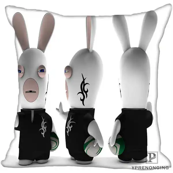 Square Pillowcases Наволочка Rabbids Go Home квадратная на молнии наволочка(одна сторона) 180522-17-35 - Цвет: Square Pillowcases