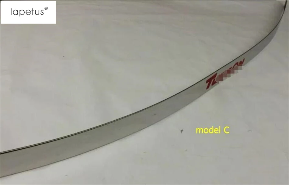 Model C Lapetus Задняя Крышка багажника отделка багажника хэтчбек дверь литья загрузки Гарнир Полосы подходит для hyundai Tucson- аксессуары - Цвет: Model C