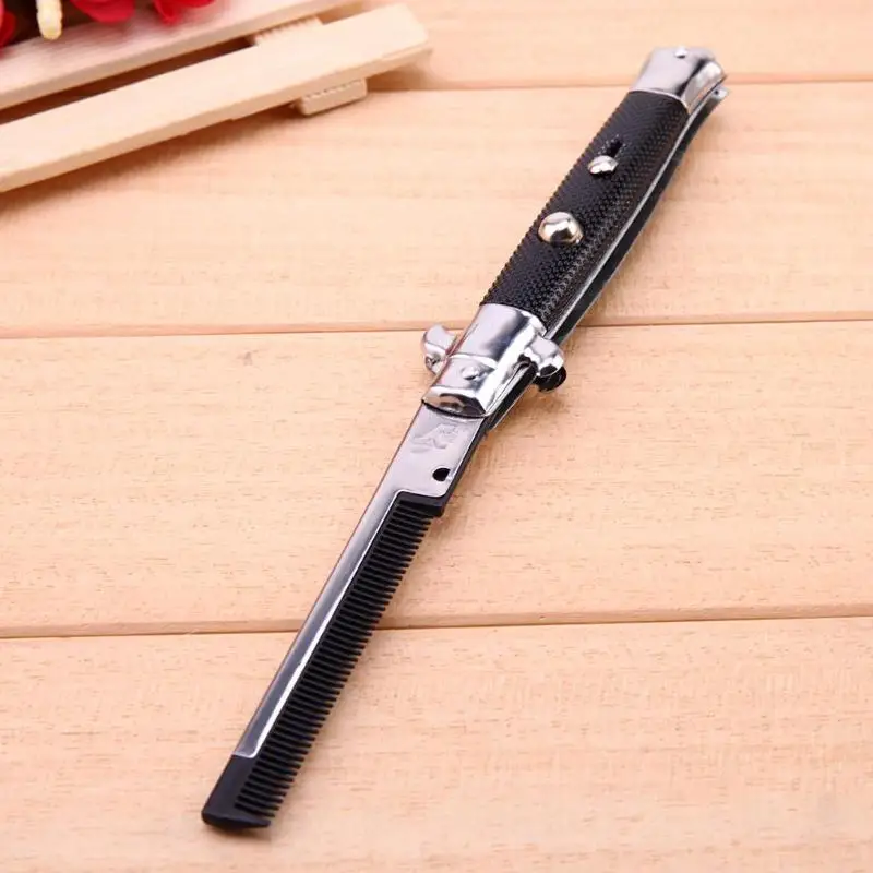 Складные стальные гребни из нержавеющей стали 1 шт. расческа для стрижки волос