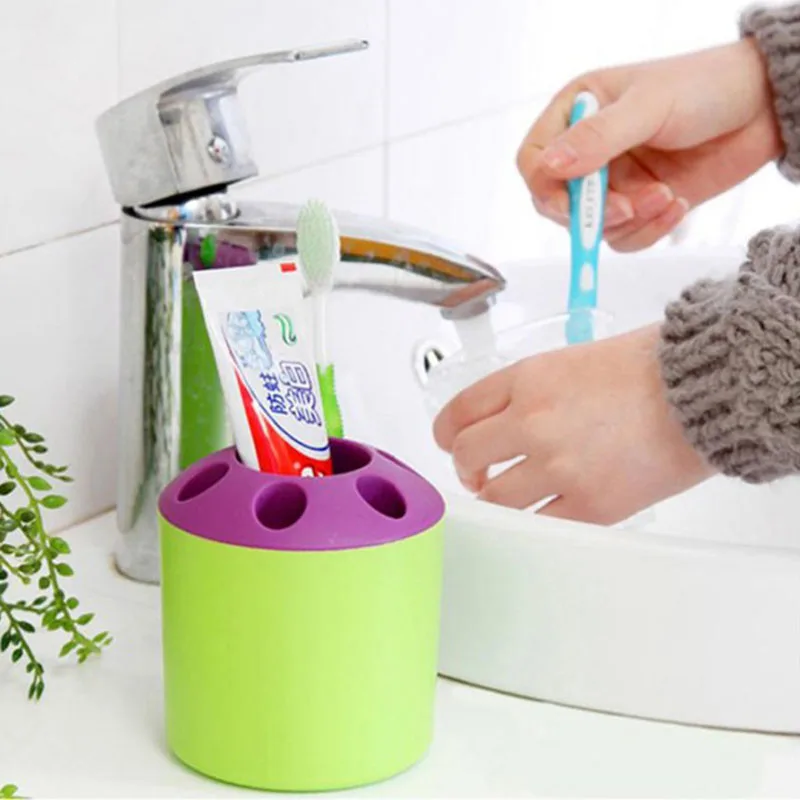 ONEUP Multifunctional Bathroom Toothpaste Toothbrush Holder Accessories Set Storage Rack Plastic Office Pen Shelf | Дом и сад