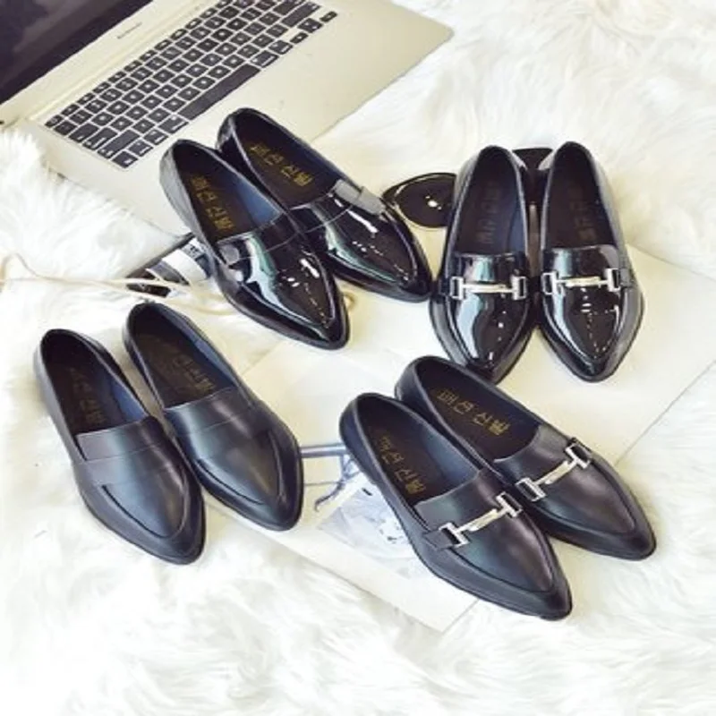 Женская маленькая обувь Новинка 2019 года тонкие туфли с острым носком в стиле