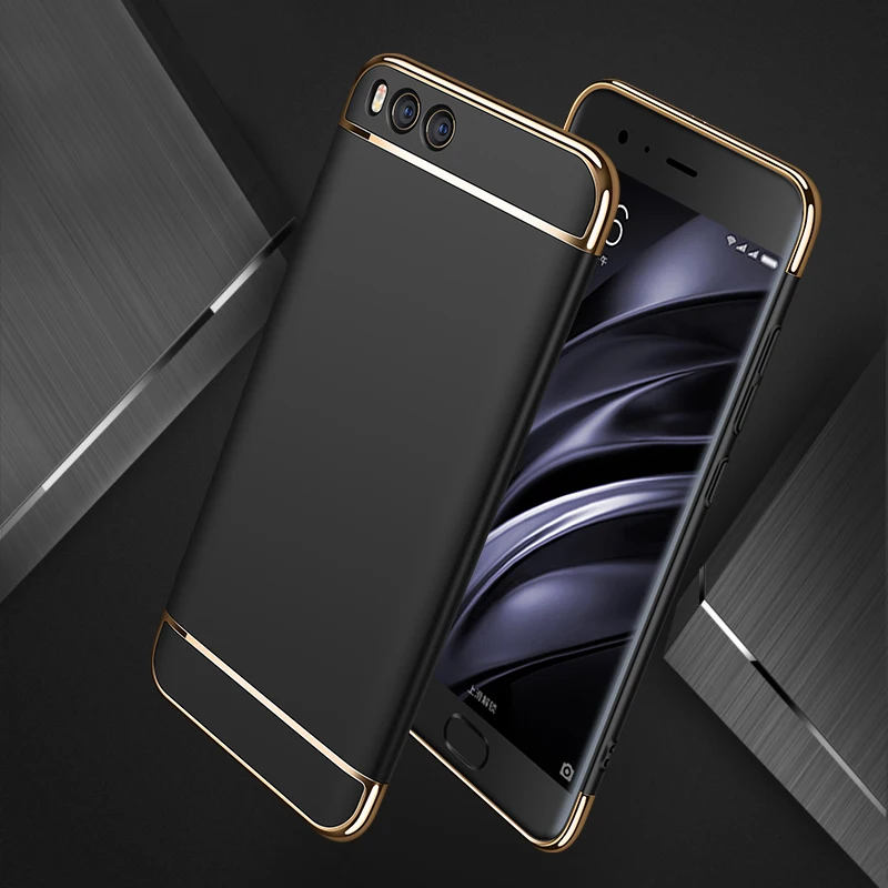 3 в 1 Гальваническая рамка матовая металлическая текстура Жесткий ПК задний Чехол