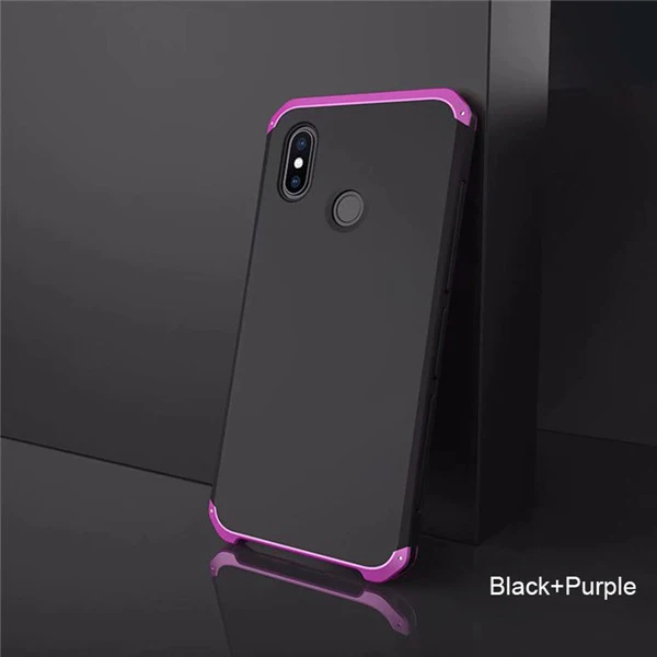 Black Purple Роскошный металлический чехол для телефона для Xiaomi Mi 9, чехол, противоударный, полная защита 360, Жесткий Чехол из поликарбоната, чехол для Xiaomi Mi 9 pro Fundas, чехол s - Цвет: Black Purple