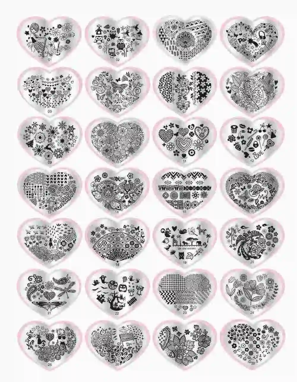 Штампованные пластины для ногтей 3d шаблоны дизайна трафареты маникюра | Красота