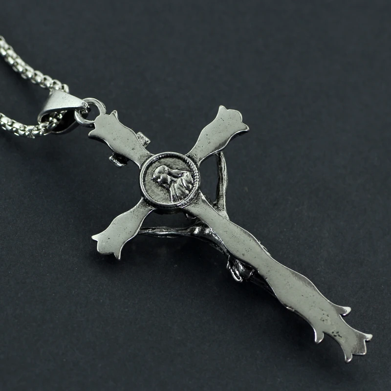 Кулон в виде Креста Иисуса из Евангелия человека религиозное христианство ретро