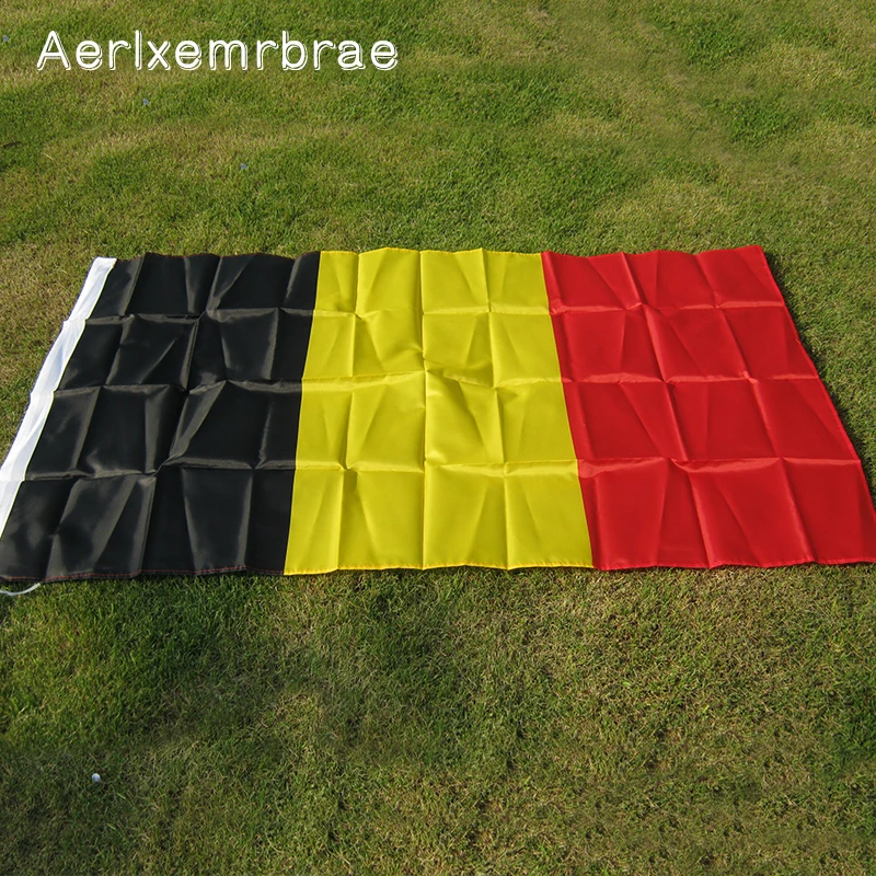 Бесплатная доставка флаг aerlxemrbrae большой Бельгии 5*3 фута 90*150 см баннер из