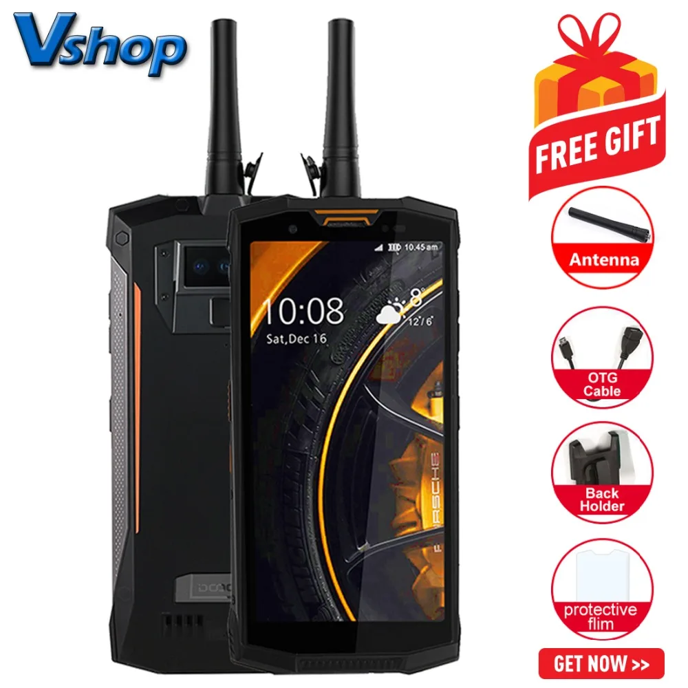 DOOGEE S80 IP68 4G Android 8 1 6 ГБ + 64 Helio P23 Восьмиядерный Walkie Talkie прочный смартфон 5 99 &quotNFC