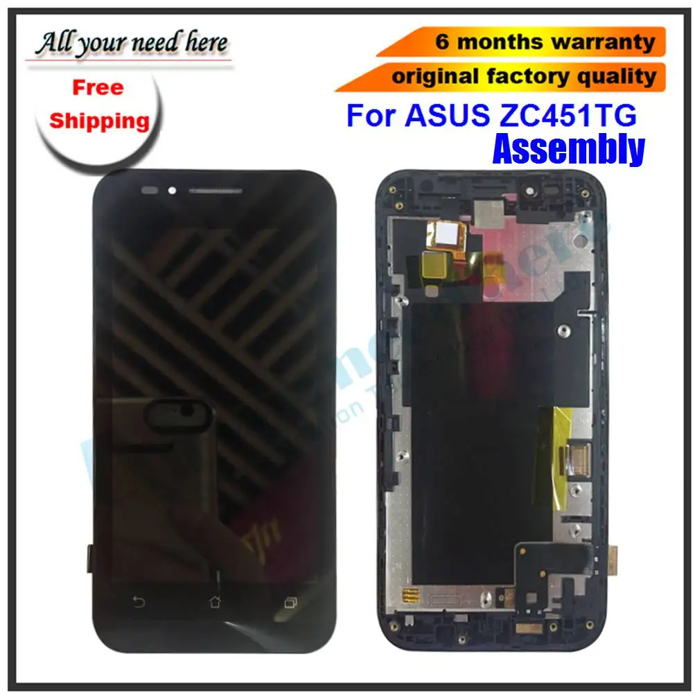 Качественный Сенсорный Экран AAA для ASUS ZC451TG ЖК дисплей сенсорный экран в сборе с