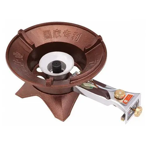 Коммерческая Высокоэффективная кухонная газовая плита с сильным огнем