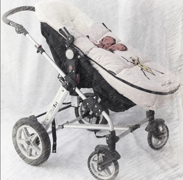 Корзина теплый для детской коляски спальный мешок малышей зимняя коляска на