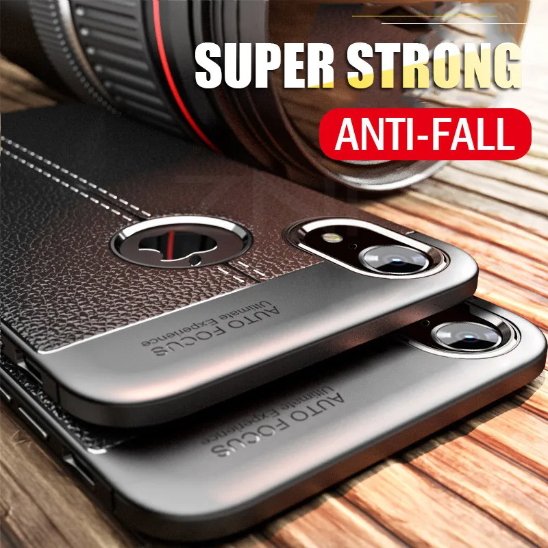 ZNP, роскошный противоударный матовый чехол для iPhone 6, 7, 8 Plus, 6s, чехол, кожа, углеродное волокно, кожа для iPhone X, XR, XS, Max, чехол для телефона