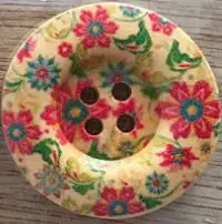 100pcs 3cm diameter 100 шт 3 см картина большое пальто деревянные пуговицы 10 стилей 4 отверстия пуговицы для одежды Ткань Искусство Скрапбукинг DIY ремесло поставки XP223 - Цвет: 100pcs 3cm diameter
