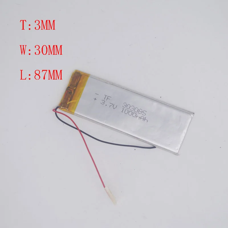 3 7 V полимерная литиевая батарея 303085/303087 мобильный телефон Встроенная
